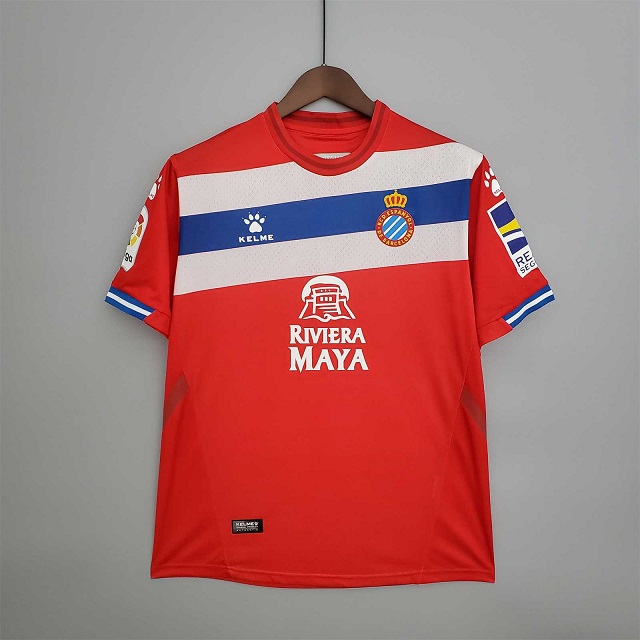 AAA Quality Espanyol 21/22 Away Red Soccer Jersey
